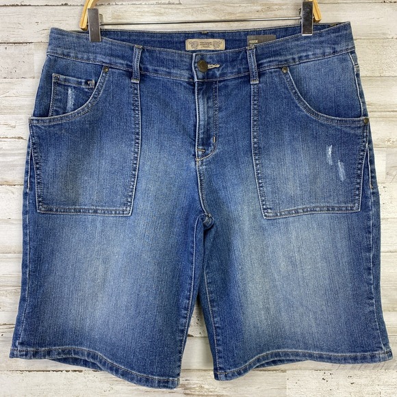 Vintage America Pants - Vintage America Blue Denim Jean Shorts